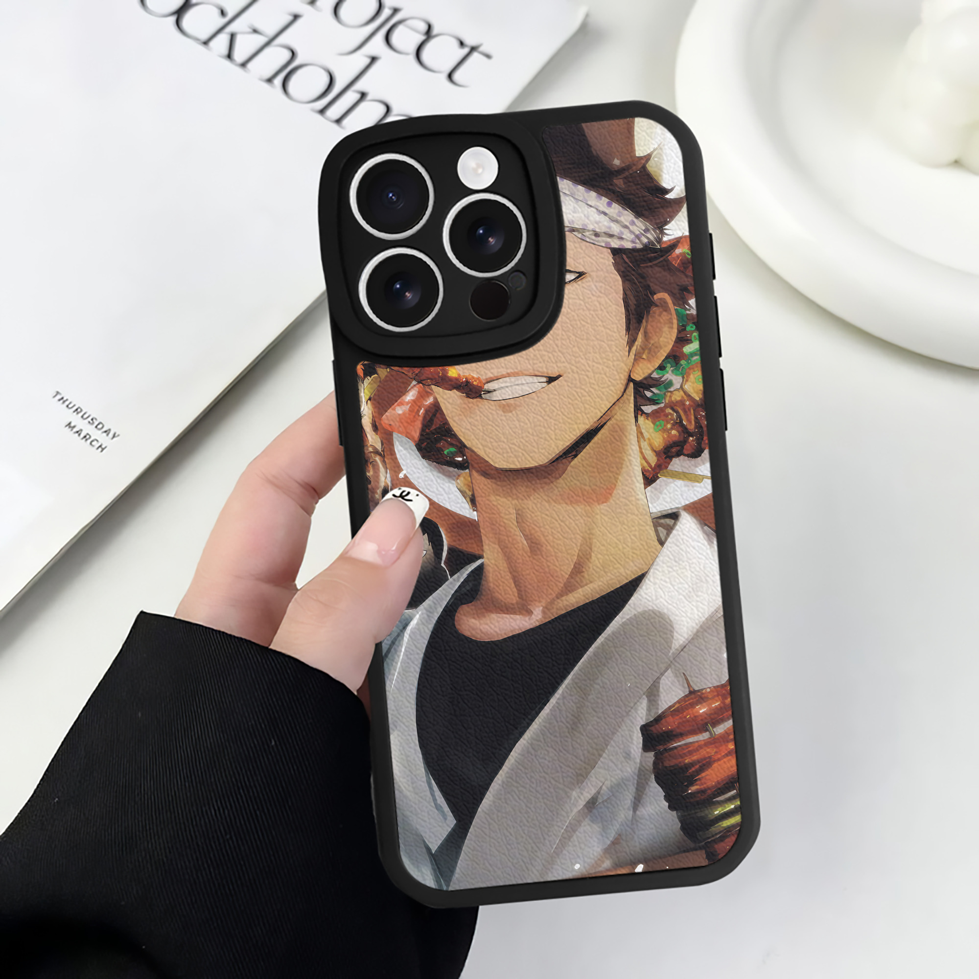 （画像用） ハイキュー!! Haikyu!! 【iPhone 16シリーズ対応】シリコンスマホケース（レザー調） 材質：シリコン